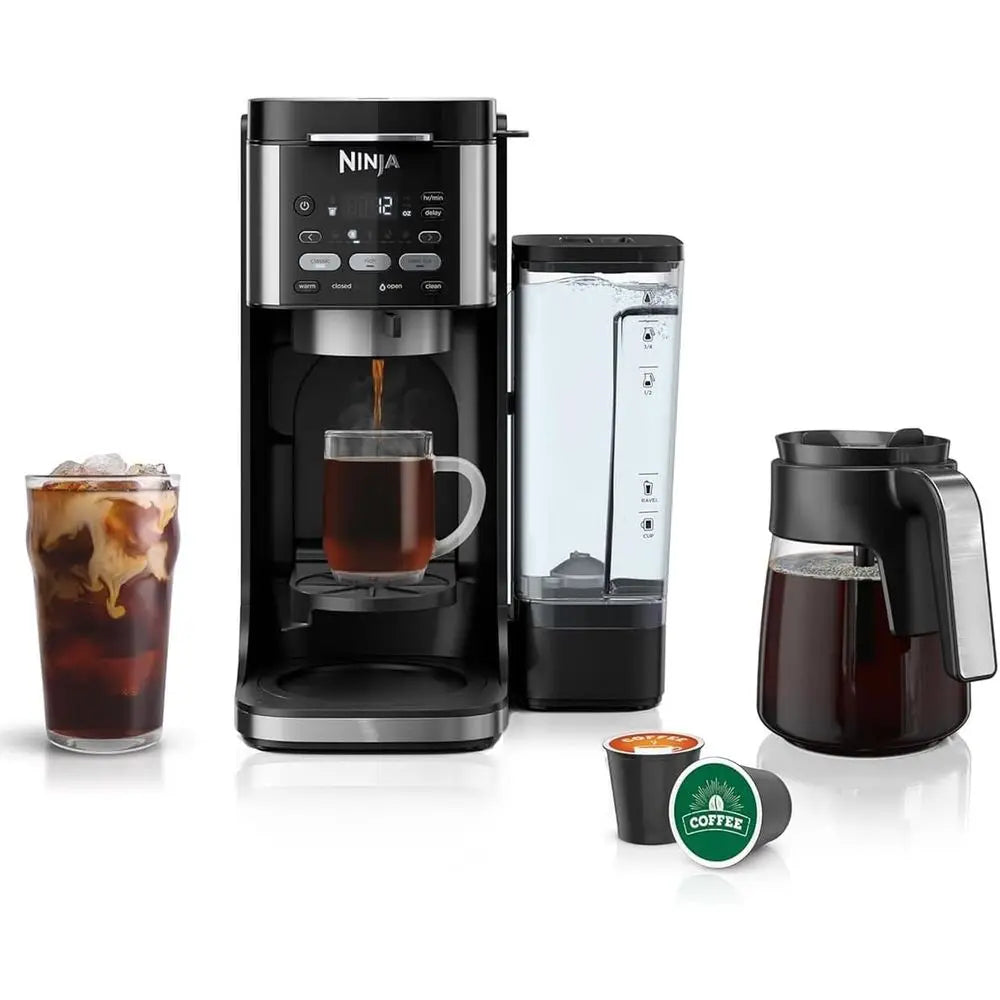 Refurbished Dual-Brew Coffee Maker | Hot & Iced Beverages | K-Cup Pod Compatible | 3 Brew Modes | 60oz Removable Tank