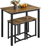 Compact Table W/ 2 Stools & Space Saving Design For Dini
