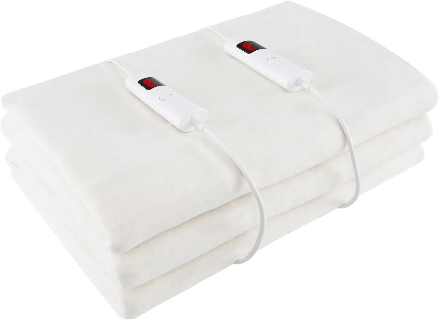 Dual Control Electric Mattress Pad Bed Warmer With 8 Heat Settings & 10H Timer