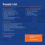 2-Person 2-Day Emergency First Aid Kit for Hiking & Outdoor Adventures with Trauma Pad & Guide