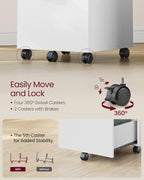2-Drawer File Cabinet for Home Office, Printer Stand