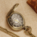 Retro Fashion Quartz Men's Pocket Watch Casual Fob Chain Watch