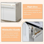 60" Floating Bathroom Double Vanity with Sink Combo