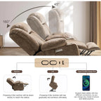 Oversized Power Lift Recliner Chair with Massage and Heat