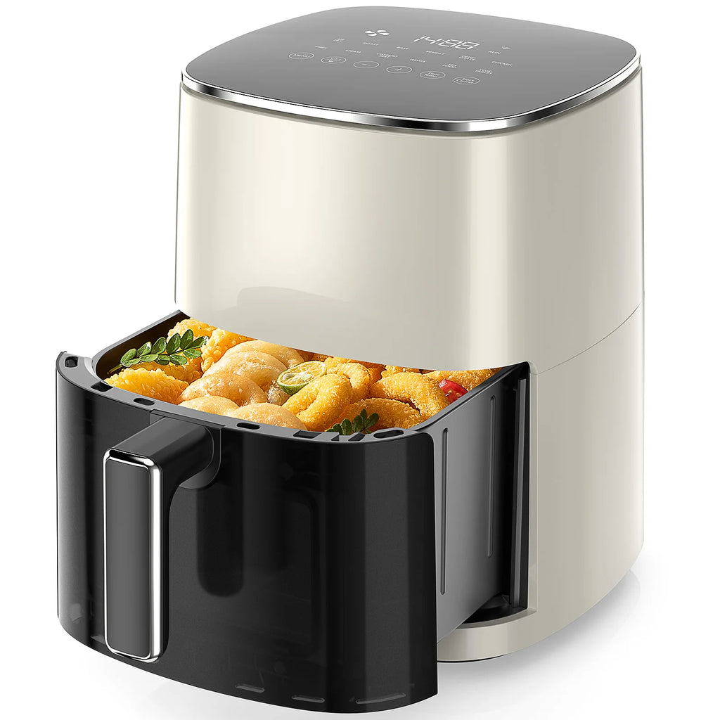 6 Quart Electric Air Fryer with Window Square 400F 12-in-1 Air Fry