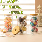 16 Pack Customizable Glass Cups with Lids & Straws, 16 oz Tumblers for Iced Coffee, Tea, Homemade Drinks