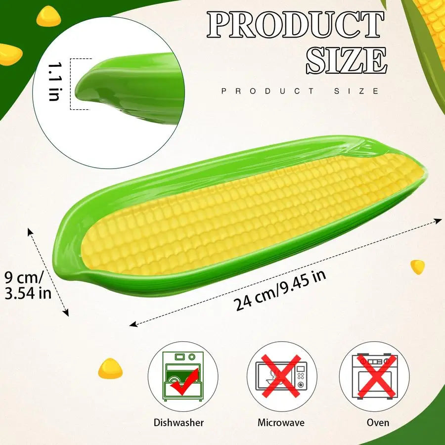 Corn on The Cob Holders Non Slip Bottom Dishwasher Safe 6 Pcs