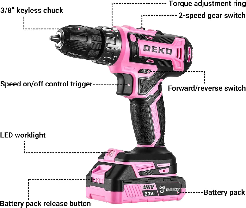 20V Power Drill Set