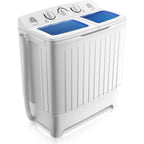 Portable Twin Tub Semi-Automatic Mini Washer and Dryer Combo for Apartment Dorm RV