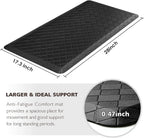 Cushioned Anti-Fatigue Floor Mat, 17.3"x28", Thick Waterproof Non-Slip Rug for Kitchen, Office, Laundry