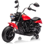 12V Battery Powered Kids Electric Motorcycle 3-Wheel Ride On Toy w/Training Wheels,Reverse,Headlight,Horn,Music,for Toddlers 3-6