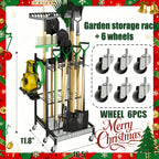 Heavy-duty Steel Garden Tool Rack