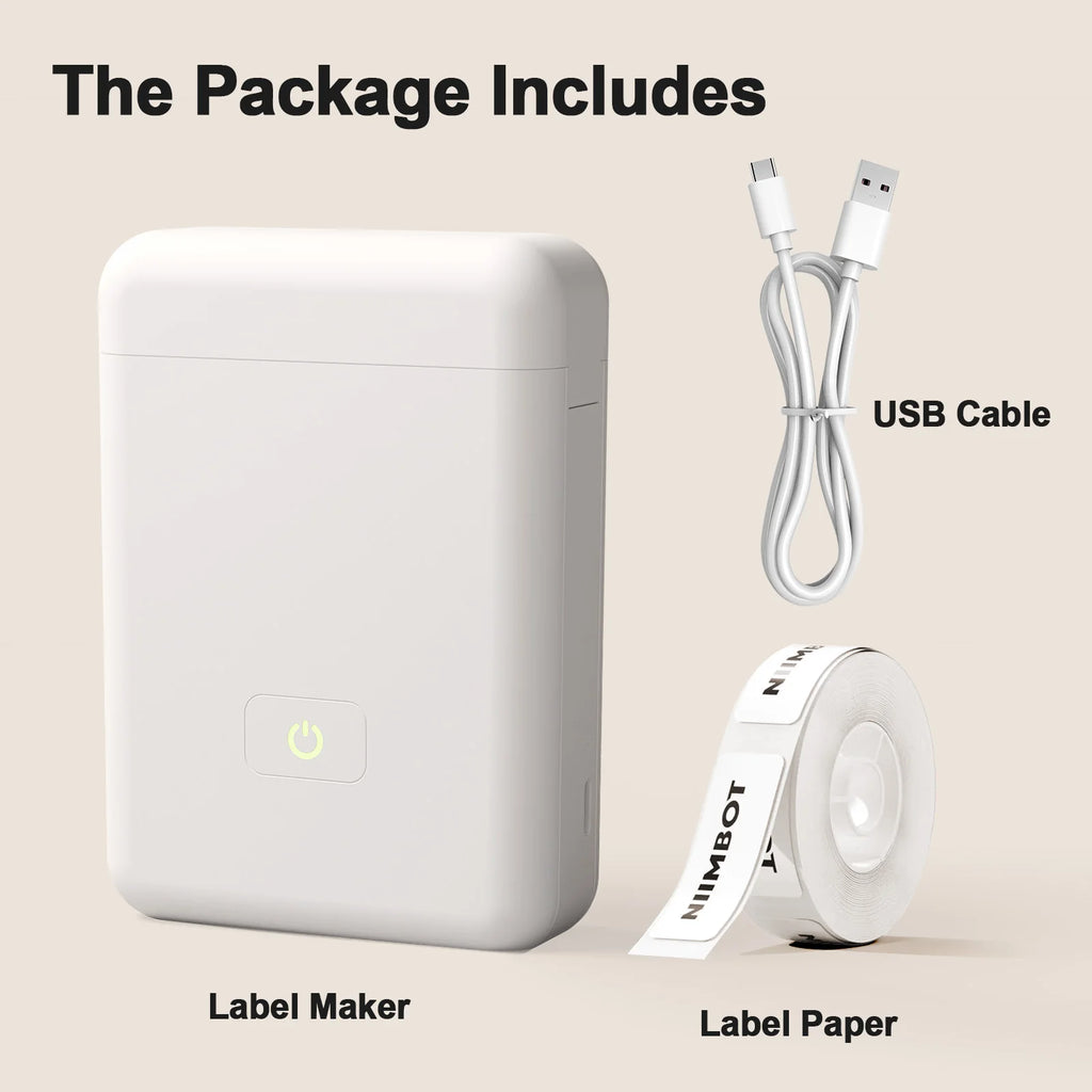 Label Maker Machine with Self-adhesive Sticker for School Home Office Organization