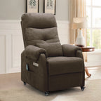 Power Small Recliner Chair for Small Spaces with Wheels and USB Ports