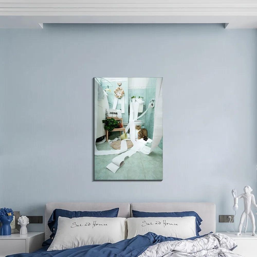 Modern Roll Paper Canvas Wall Art