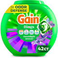 4-in-1 Laundry Detergent Pods Pacs with Odor Defense and Color Guard, Moonlight Breeze Scent for Clean Fresh Clothes, 42 Count Liquid Washing Capsules