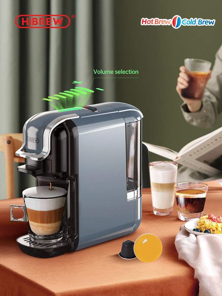 Multiple Capsule Coffee Machine, Hot/Cold Dolce Gusto Milk Nespresso Capsule ESE Pod Ground Coffee