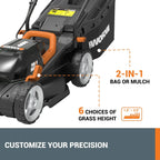40V Cordless Lawn Mower for Small Yards, Lightweight Design & Height Adjustment