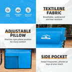 2-Pack, 5 Positions Folding Patio Chaise Lounges Foldable Patio Sun Chairs Lay Flat Recliner