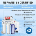 Certified, 7-Stage Under Sink Reverse Osmosis Water Filtration System