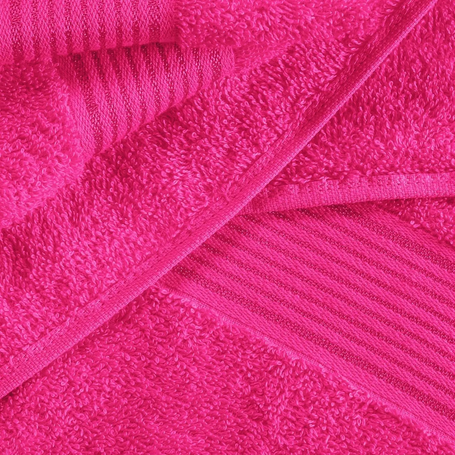 Ultra Soft 6 Pack Cotton Towel Set: 2 Bath, 2 Hand, 2 Wash Cloths