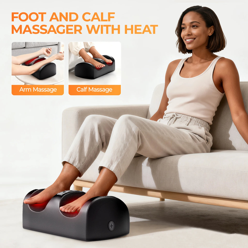 Full Body Massage Mat with Heat, Detachable Massager Pad, 10 Vibrating Motors, 9 Intensity Levels