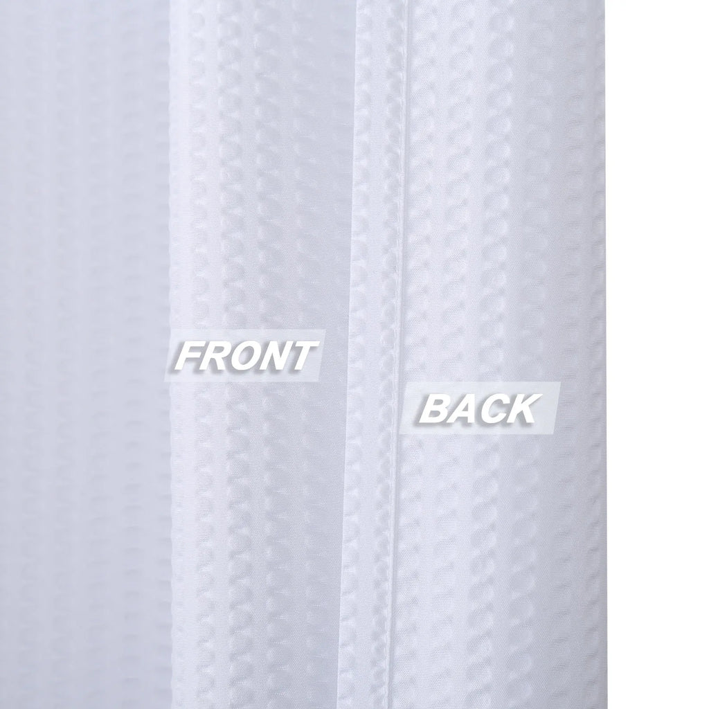 Soft Microfiber Shower Curtain or Liner for Bathroom, Water Repellent 72x72Inches
