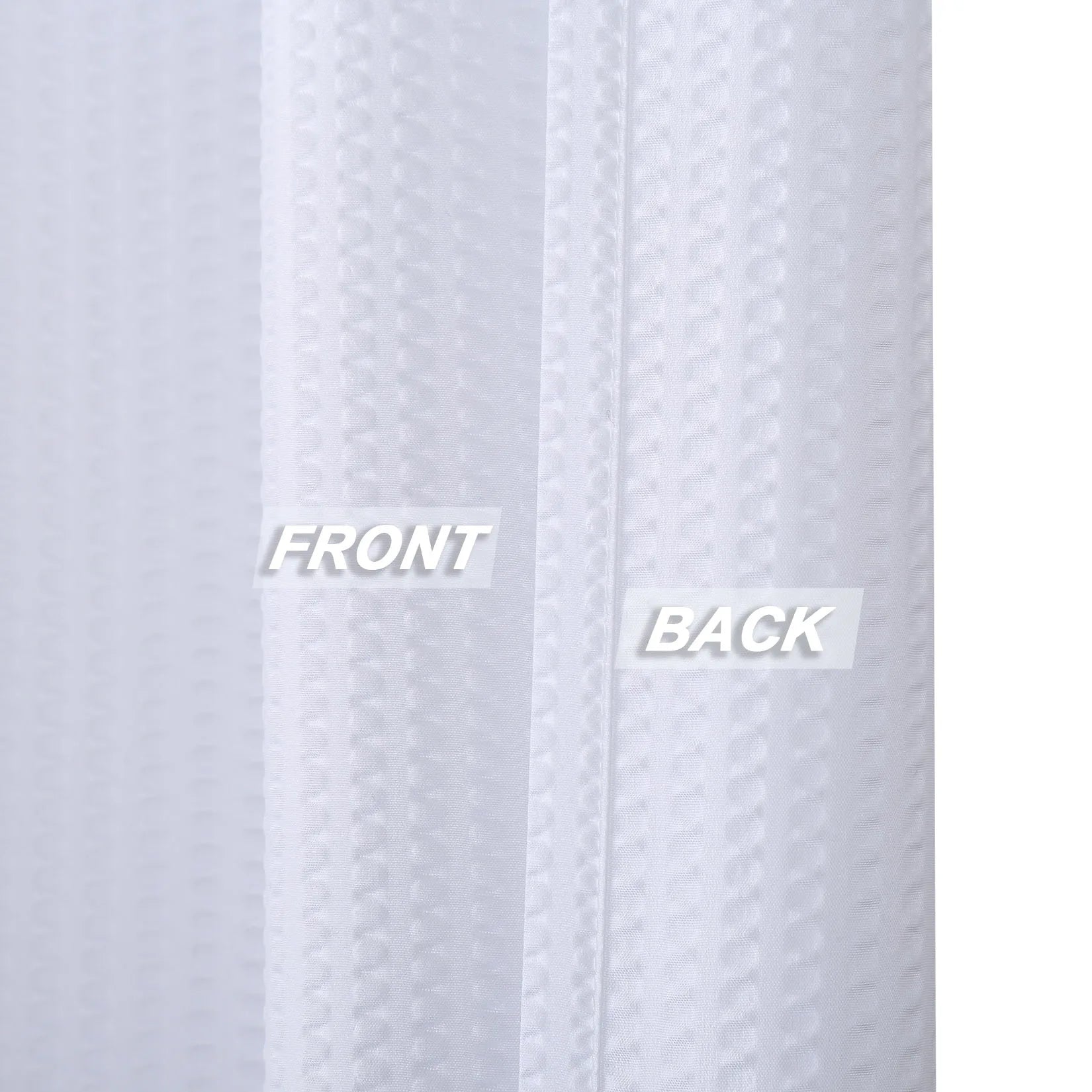 Soft Microfiber Shower Curtain or Liner for Bathroom, Water Repellent 72x72Inches