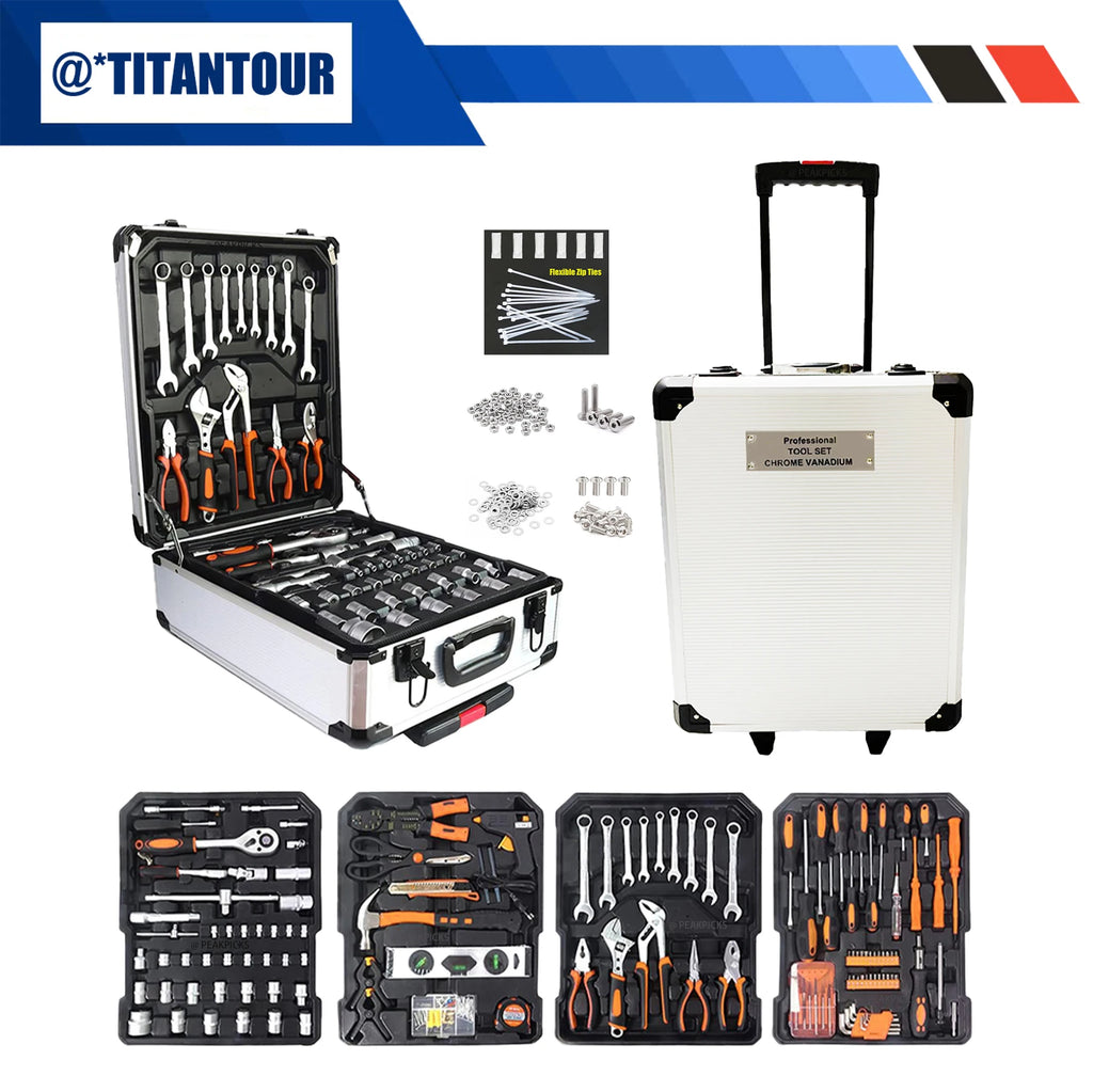 999-piece professional industrial repair tool set, automotive electrician mechanical multifunctional