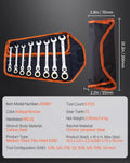 Flex-Head Ratcheting Wrench Set 8pcs Combination WrenchSet Roll-up PouchSteel Flexible Ratcheting Wrench Set SAE Metric