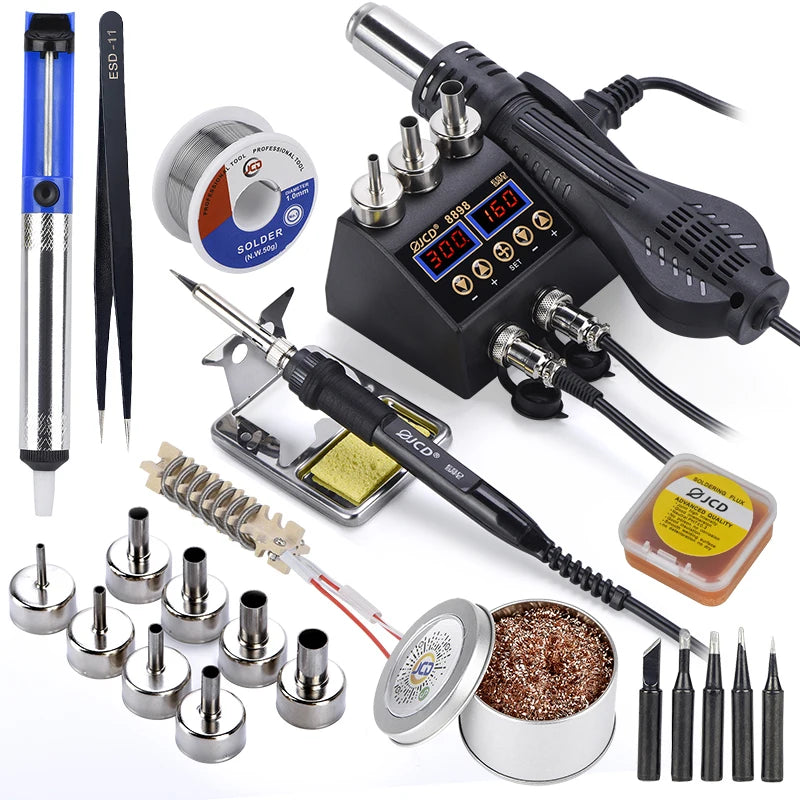 750W Soldering Station 2 in 1 LCD Digital display