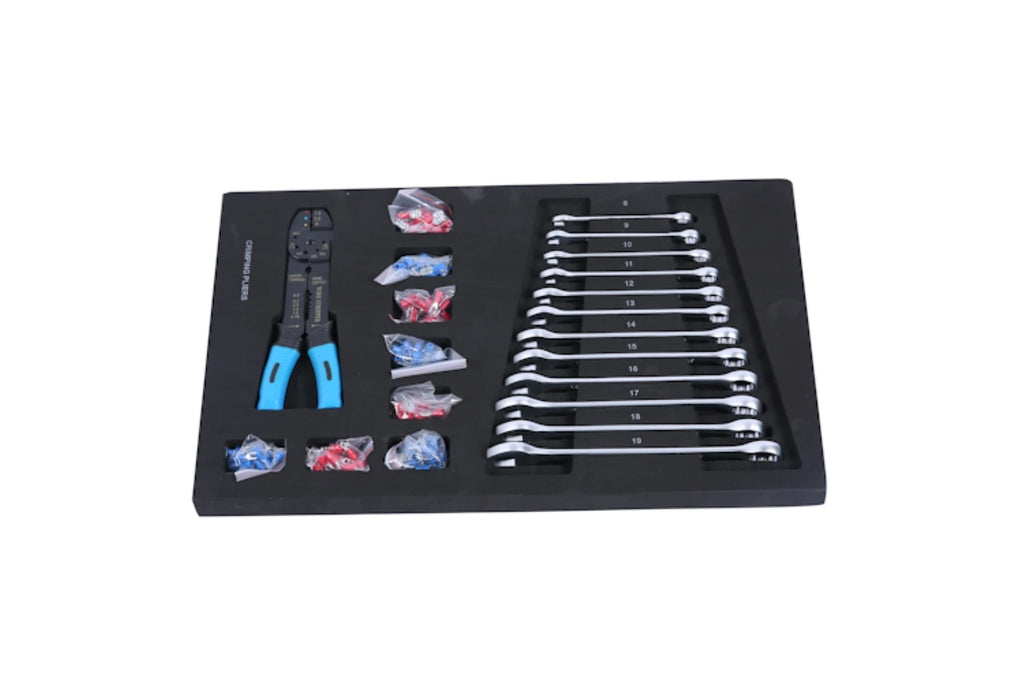 24.4"Inch Tool Cabinet,4 Drawer Rolling Tool Box with Key Lock and 4 Wheels for Garage
