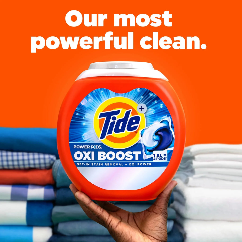 Laundry Pods (45 count), a 3-in-1 formula with stain remover and brightener for high-efficiency and standard washers