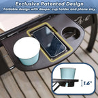 3 Seat Outdoor Porch Patio Swing with Stand 800lbs, 2-in-1 Convertible Swing Bed
