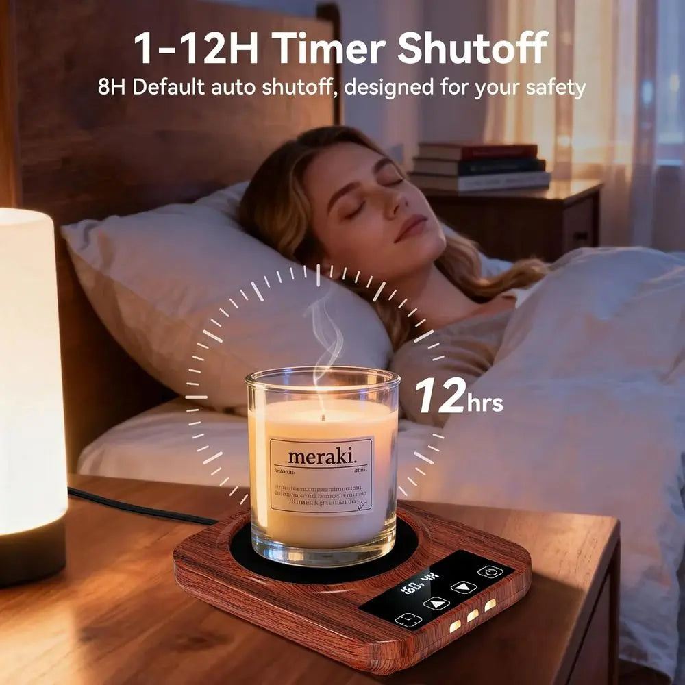 36W Electric Coffee Mug Warmer with 16oz Cup, 9 Temp Settings & Auto Shut Off