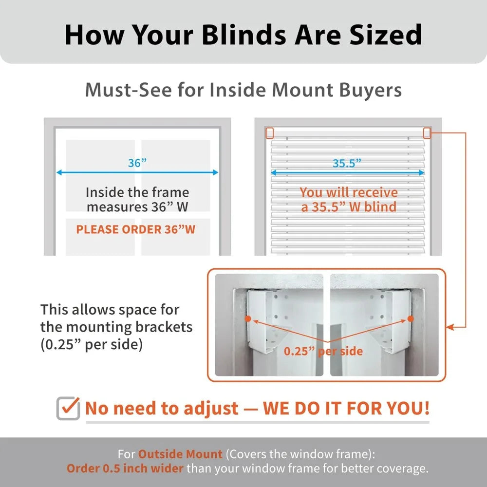 2-Inch Cordless Faux Wood Blinds, 20.75" W x 64" H