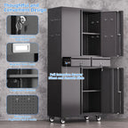 Metal Garage Storage Cabinet with Locking and Adjustable Shelves
