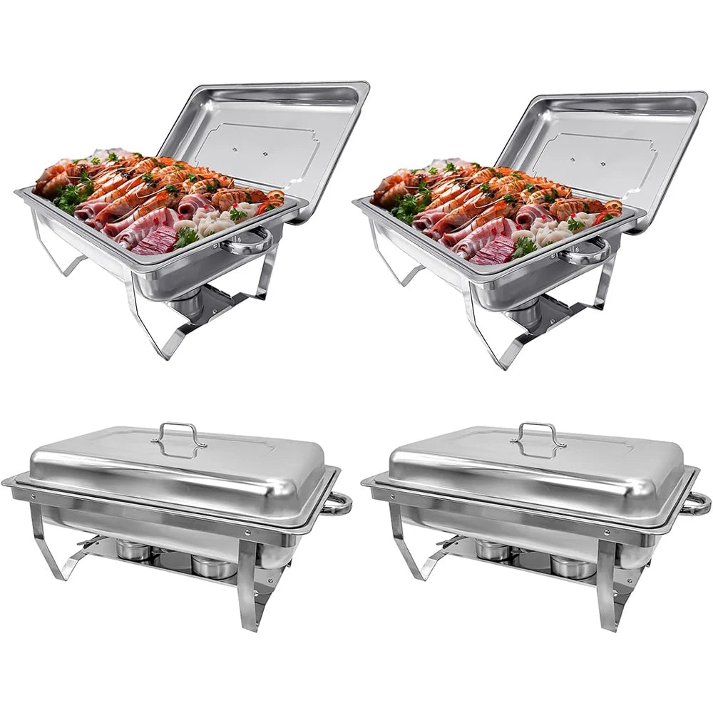 Chafing Dish Buffet Set 8QT Electric Stainless Steel  Warmer