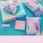 Colorful Rainbow Girls Comforter Set with Sheets Soft and Lightweight, 6 Pieces Teen Girls Bed in a Bag