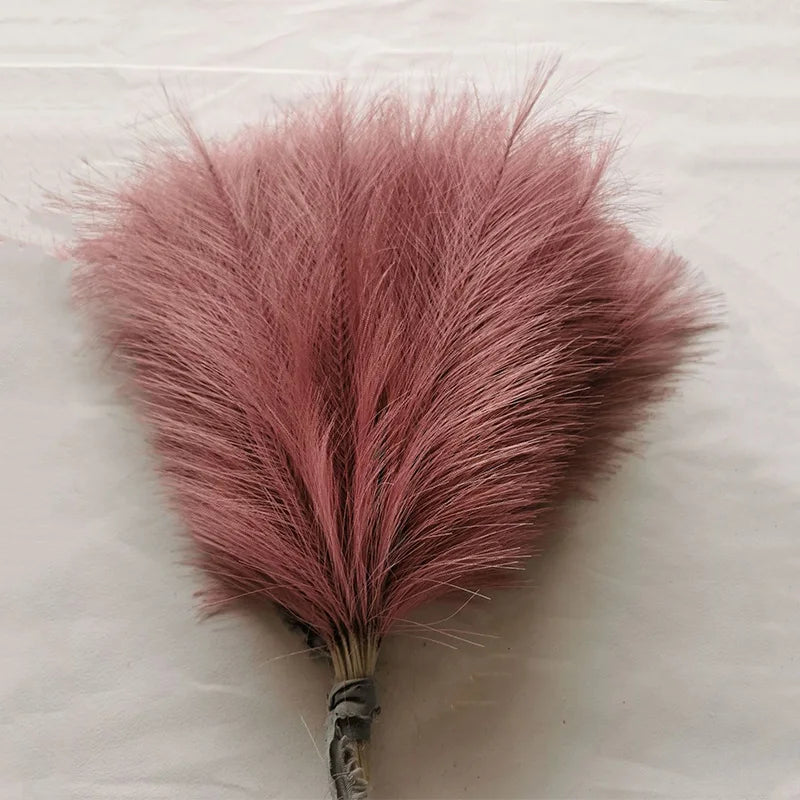 10/30 Pcs Artificial Pampas Grass Fluffy Reed Bouquet  Wedding Decoration Table Flower Arrangement