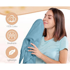 6-Pack Cotton Bath Towels, 27x54 Inches, Lightweight & Quick-Dry, Multi-Color Set