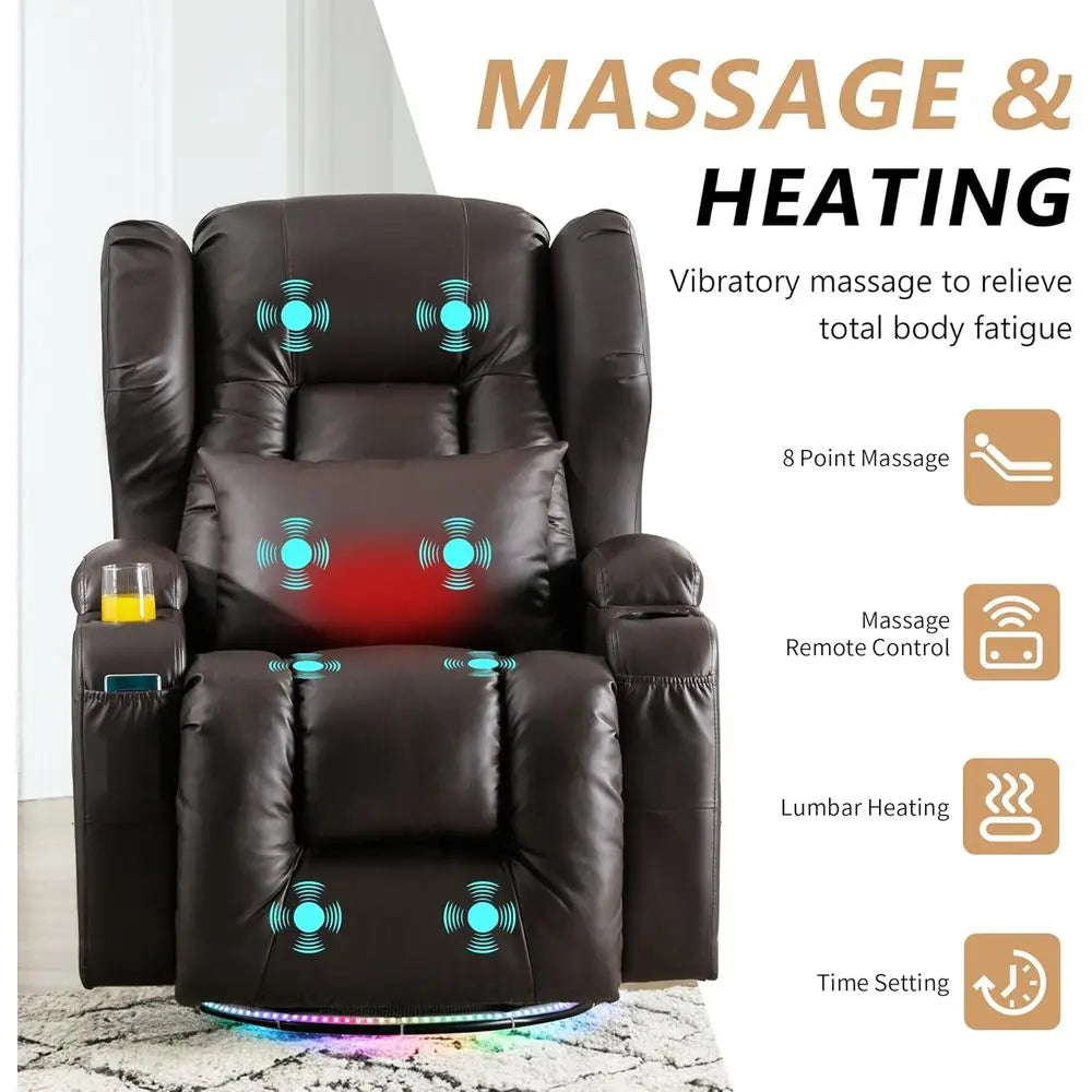 Power Swivel Rocker Recliner Chair