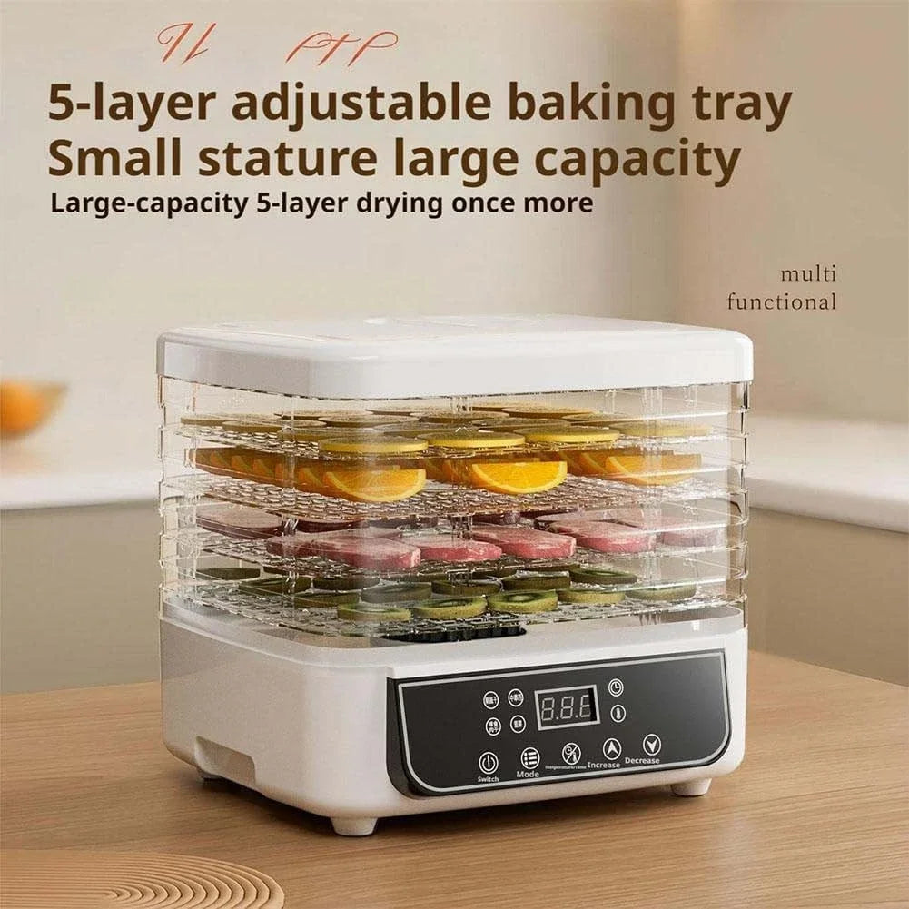 5-Layer Household Food Dryer Fruit  Adjustable Temperature Touch Control