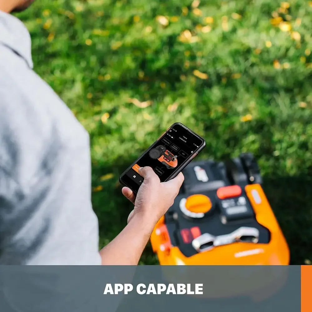 5.0Ah Autonomous Lawn Mower for 1/2 Acre Yard with Power Sharing Feature
