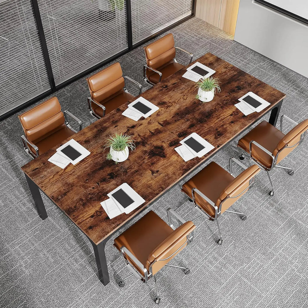 78.74" W x 27.56" D Large Office Conference Table