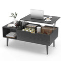 Lift Top Coffee Tables For Living Room 39.37"x19.7" Wood Dining Tables Adjustable Storage Shelf Easy Lift Or Lower
