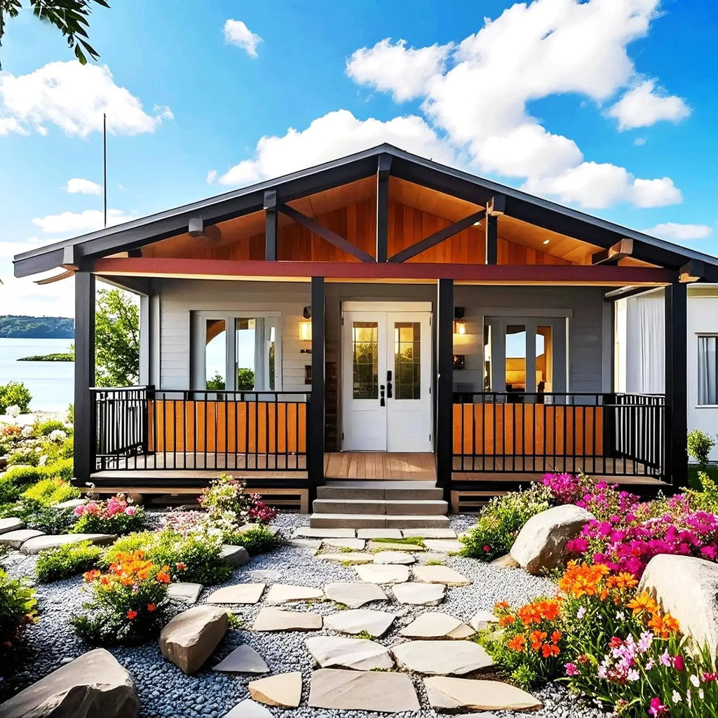 20ft Luxury Expandable Tiny Home for Sale, 2 Bedroom 1 Living Room 1 Bathroom