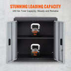 Wall Cabinet Metal Garage Locker Mounted Tool Chest Adjustable Shelf