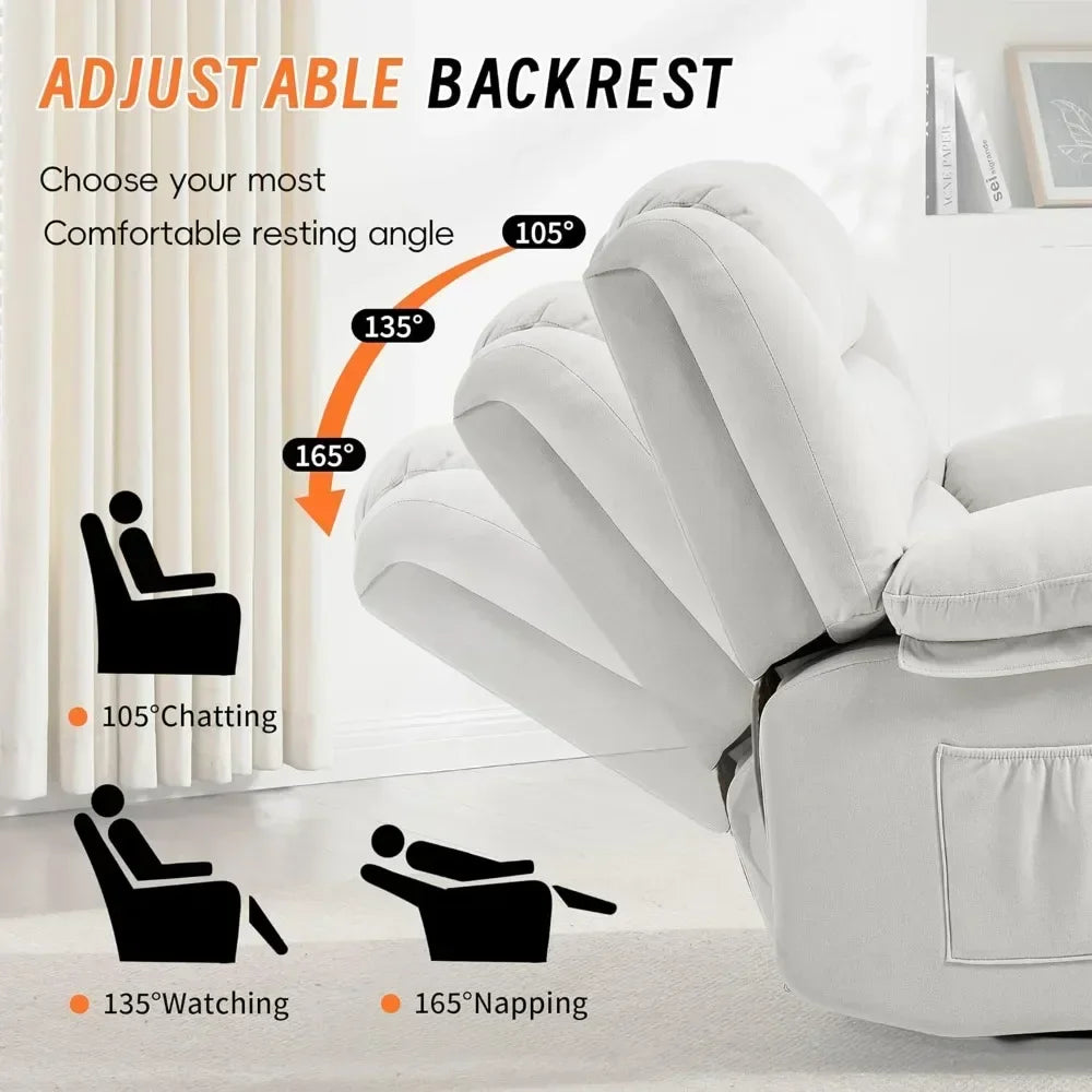 360°Swivel Rocker Recliner Chair