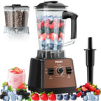 Professional Food Processor Blender, Smoothies Blender, Max.2400W Sorbet Blender And Grinder Combo 25000RPM Powerful Blenders Kitchen 68Oz 2 Containers Countertop Blenders Ice, Grinding, Milk Shake, Ice Slushie, Juice, Shake